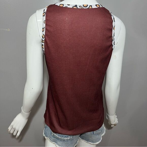 Vintage 1973 Brown Leopard Trim Tank -- M‎ - Picture 6 of 7